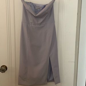Kittenish lavender mini dress